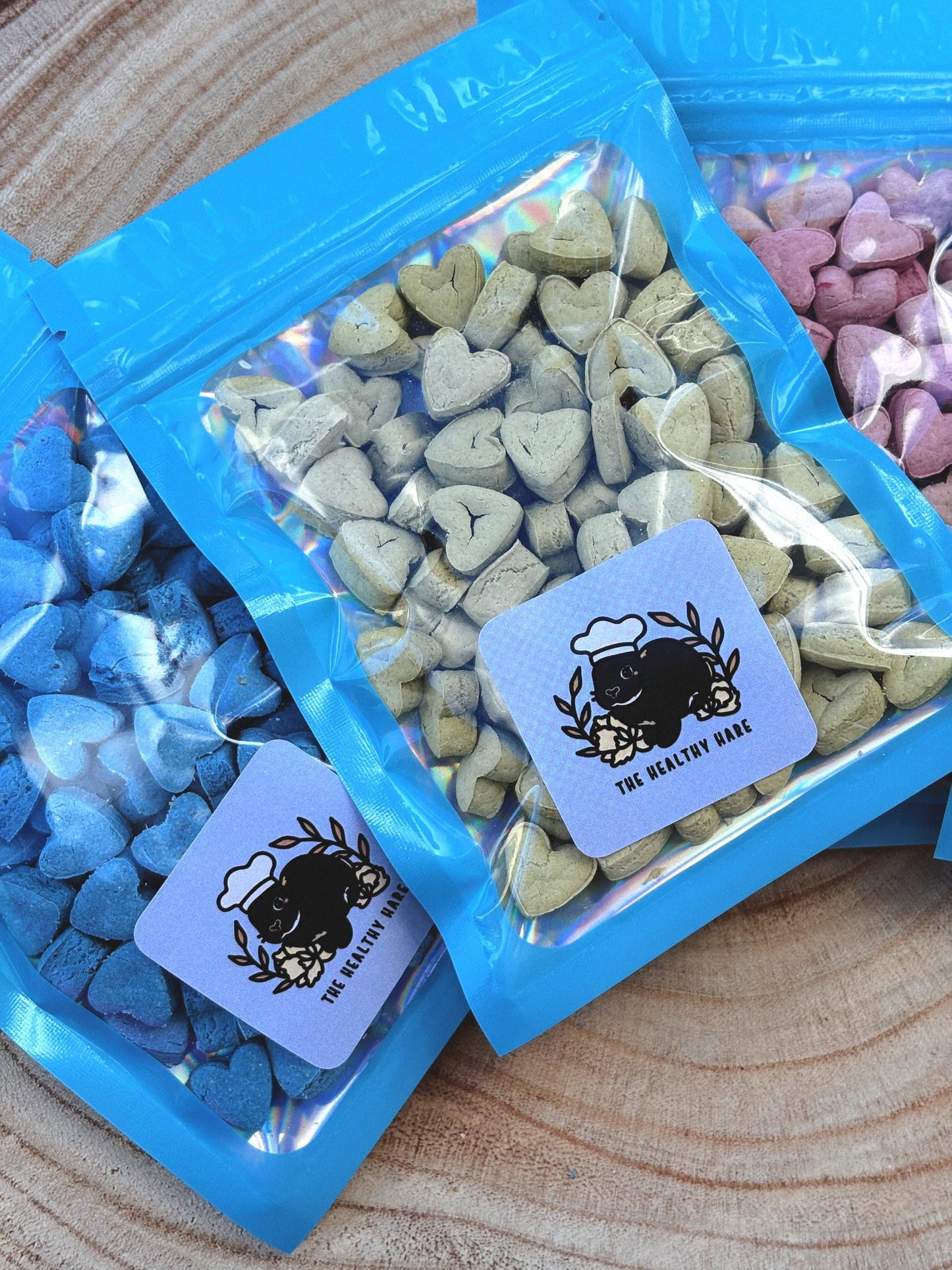 Mini Heart Treats for Rabbits and Small Animals | 100 pcs | Organic and all natural