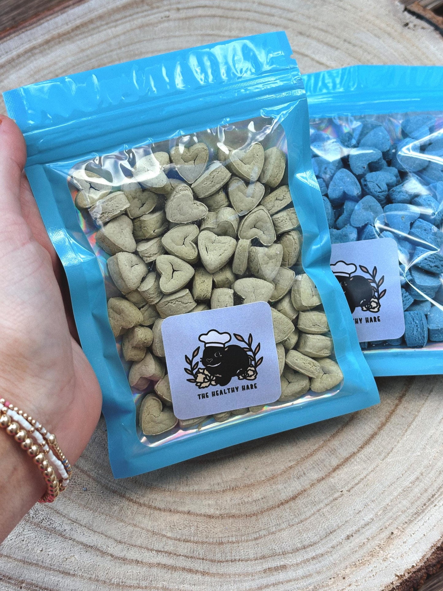 Mini Heart Treats for Rabbits and Small Animals | 100 pcs | Organic and all natural