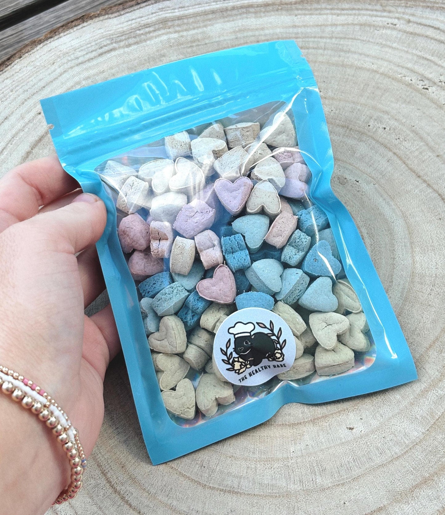 Mini Heart Treats for Rabbits and Small Animals | 100 pcs | Organic and all natural
